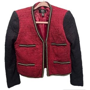 Vintage Mango Blazer with Gold details Red and Black